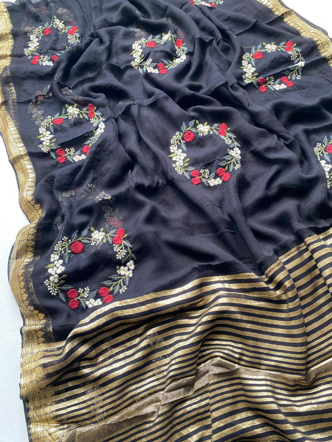 Dream Of Success Georgette Silk Saree