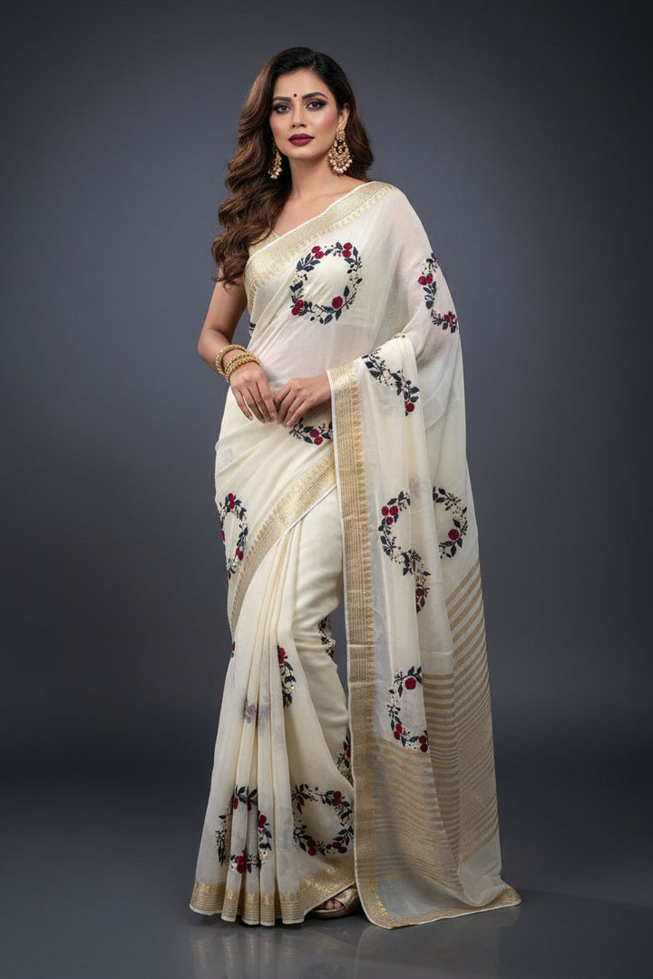 Dream Of Success Georgette Silk Saree