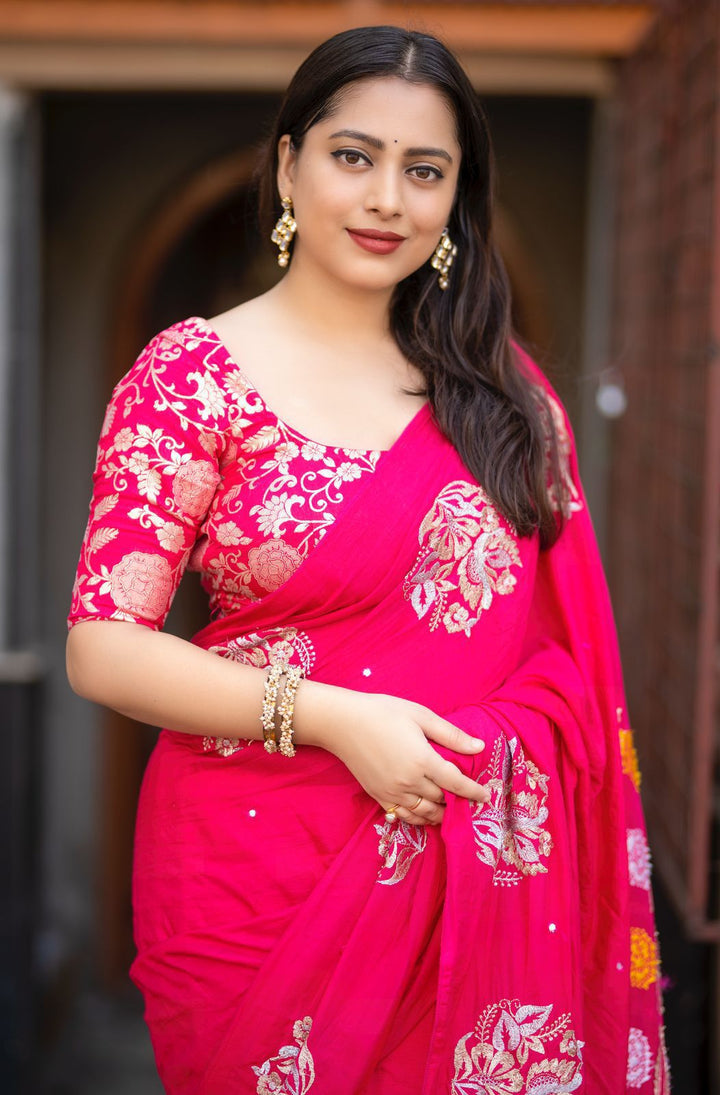 Graceful Vibe Chanderi Cotton Saree