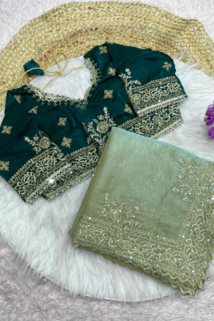 Sweet Serenity Fancy Satin Silk Saree