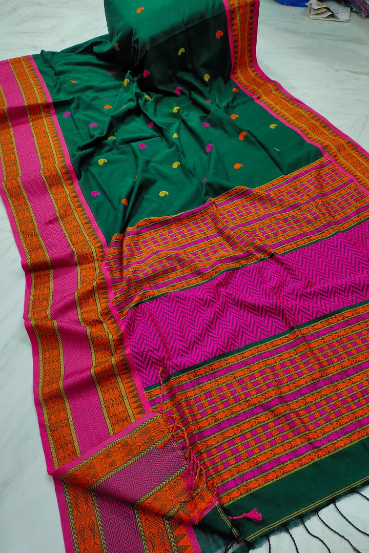 HimaRanga mercerized Cotton Tanchoi Banarasi Saree