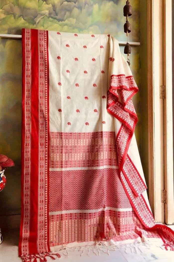 HimaRanga mercerized Cotton Tanchoi Banarasi Saree