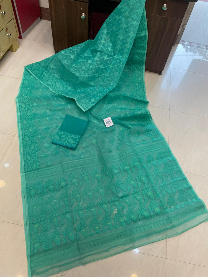 Taantika Karat Dhakai Jamdani Saree