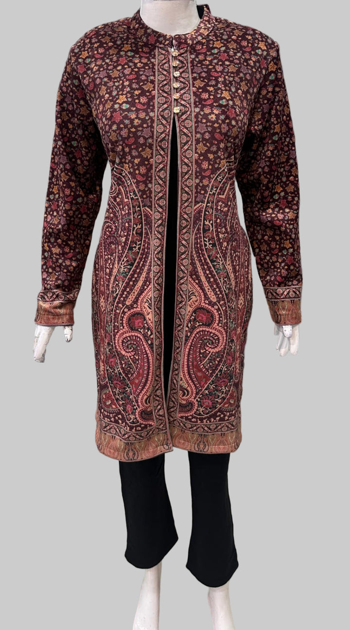 Elegant Fusion Woolen Shrug Set