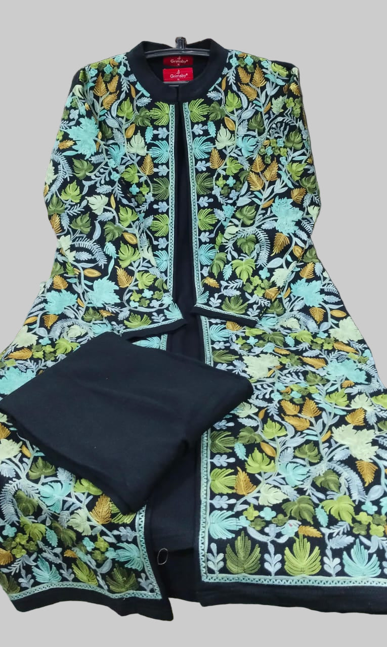 SnowThread Kashmiri Design Shrug Set