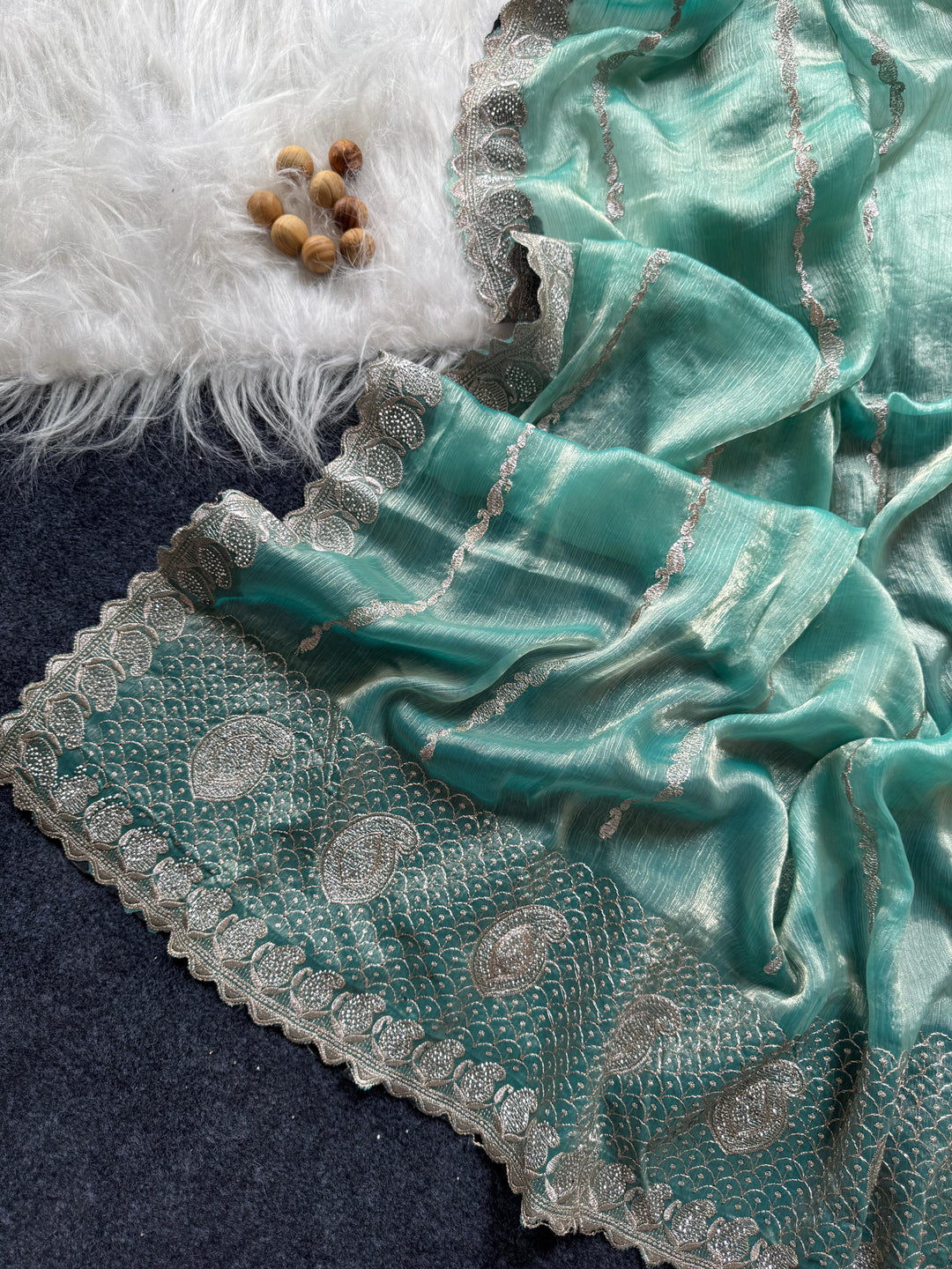 Heavenly Star Fancy Silk Saree