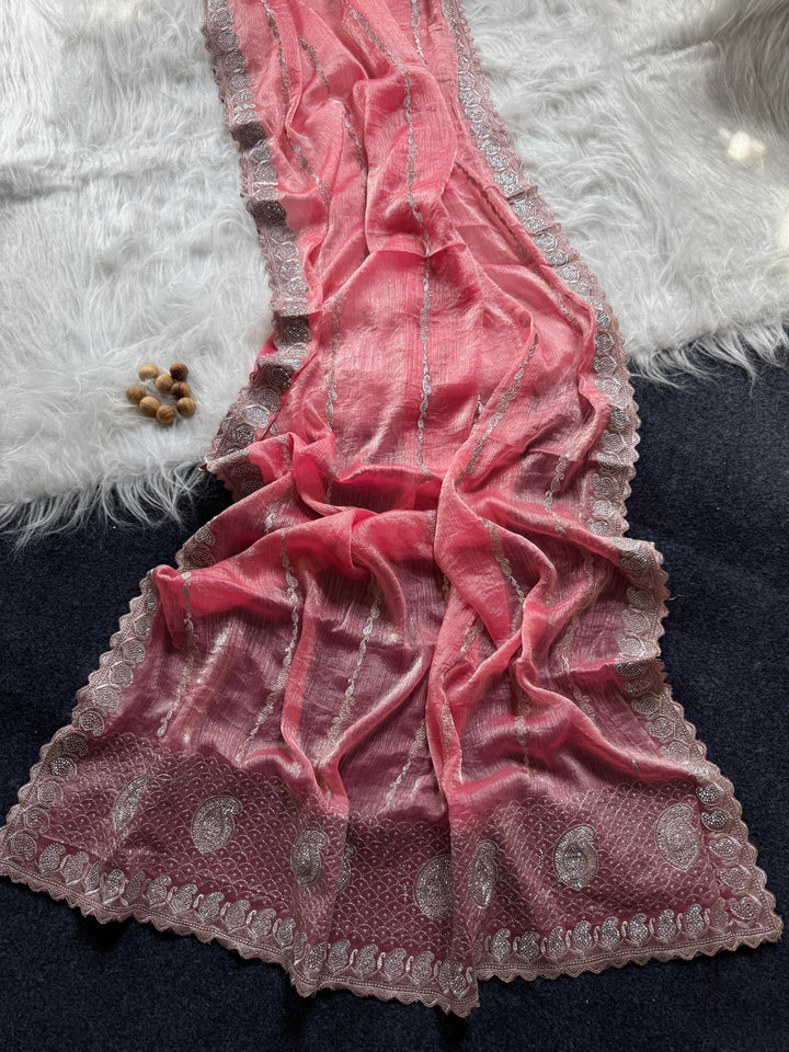 Heavenly Star Fancy Silk Saree