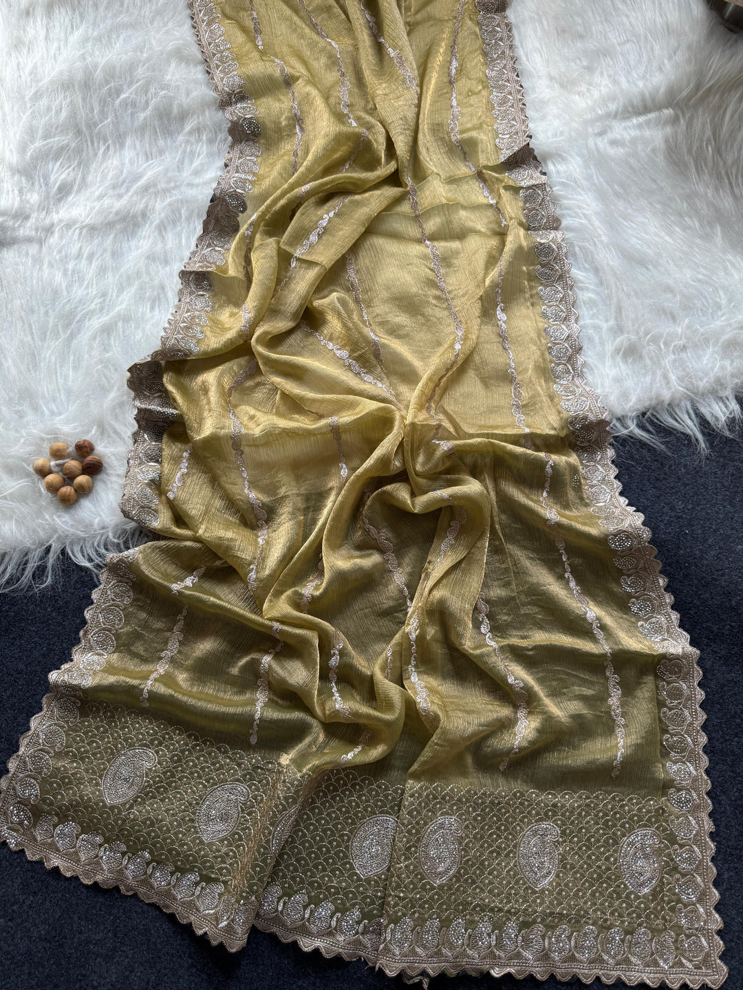 Heavenly Star Fancy Silk Saree