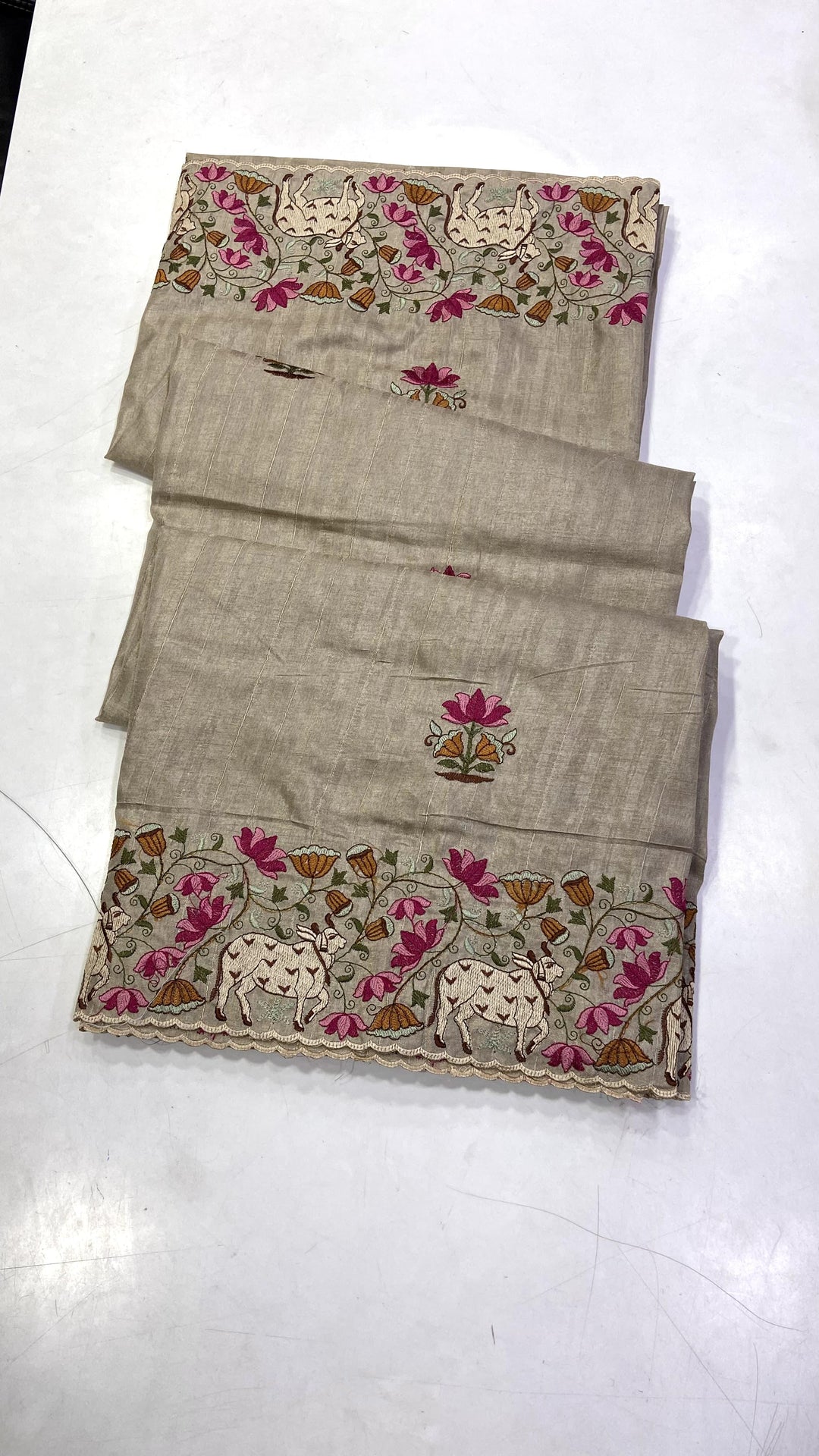 Moi Belle Tussar Silk Saree