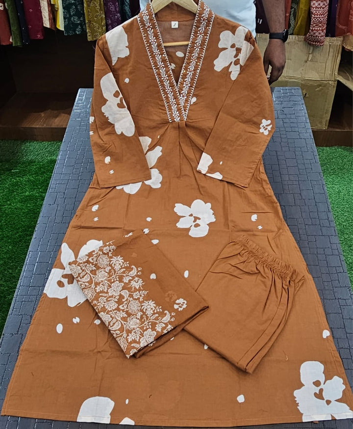 Single Aura Cotton Kurti Set