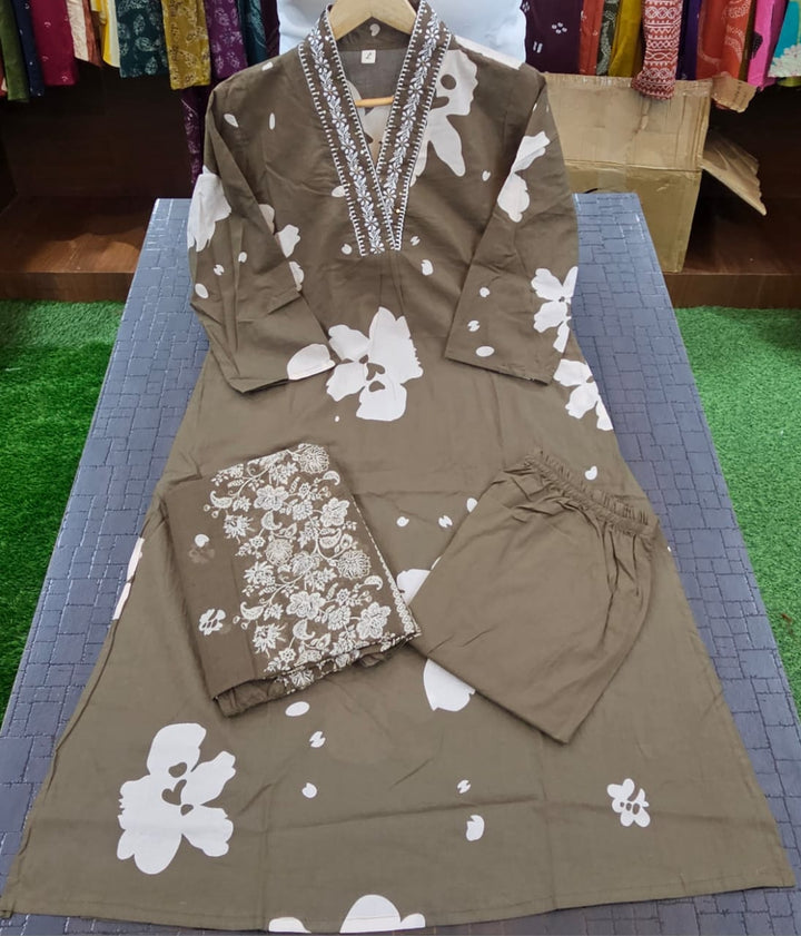 Single Aura Cotton Kurti Set