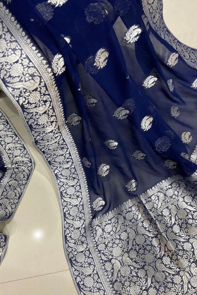 Elite Ensemble Crepe Georgette Silk Saree