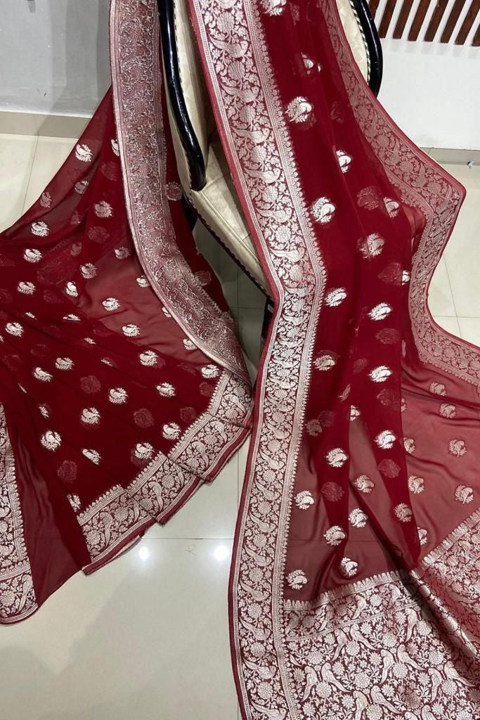 Elite Ensemble Crepe Georgette Silk Saree