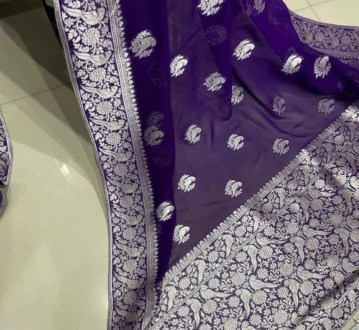 Elite Ensemble Crepe Georgette Silk Saree