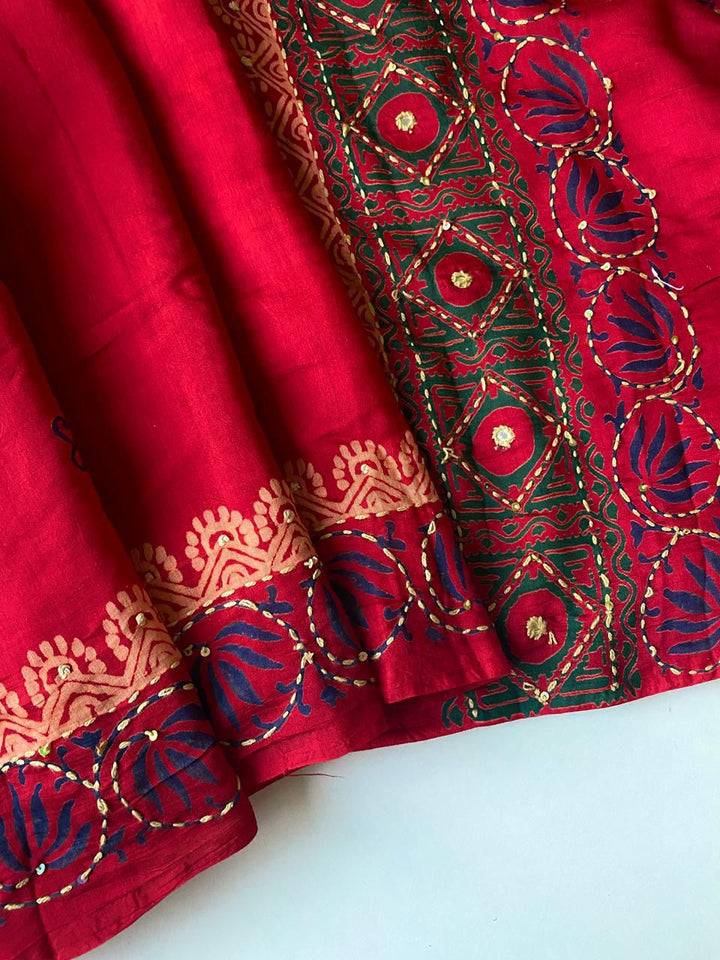 Iris Illusion Chanderi Cotton Saree