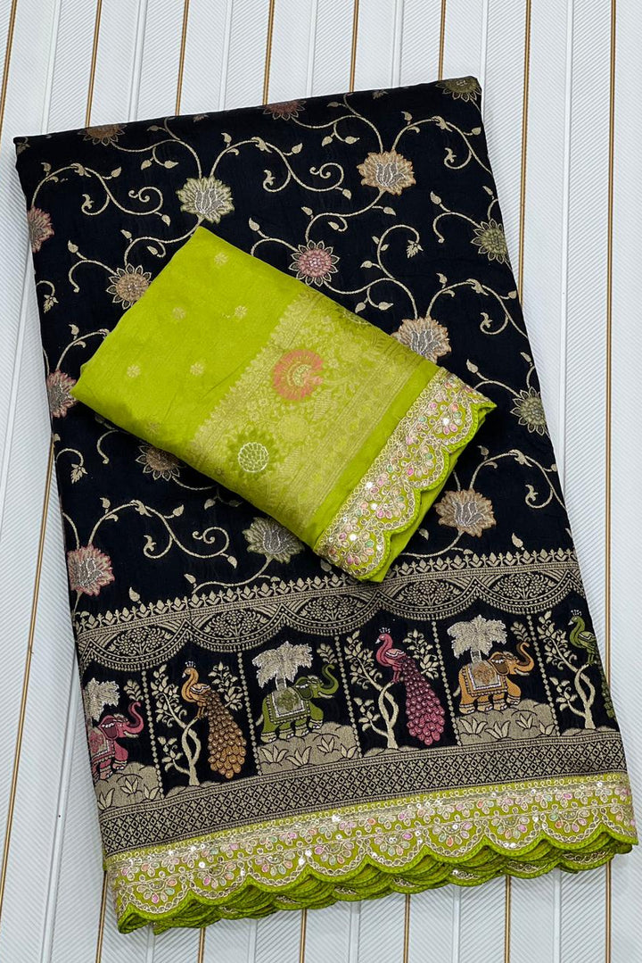 Rosetta Radiance Dola Silk Saree