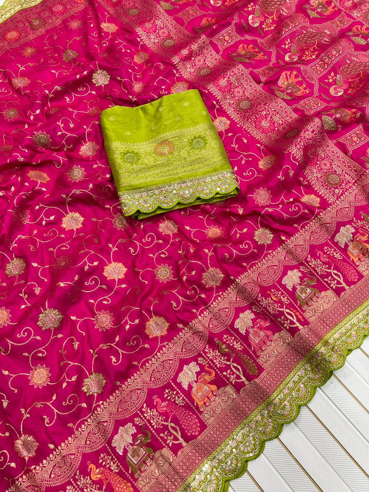 Rosetta Radiance Dola Silk Saree