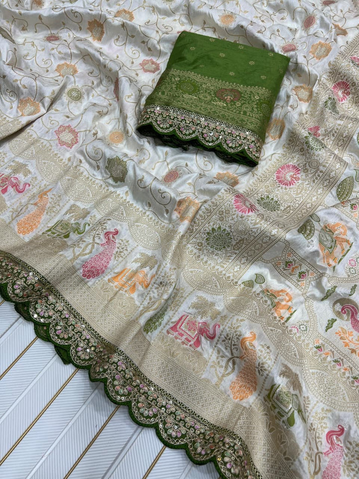 Rosetta Radiance Dola Silk Saree