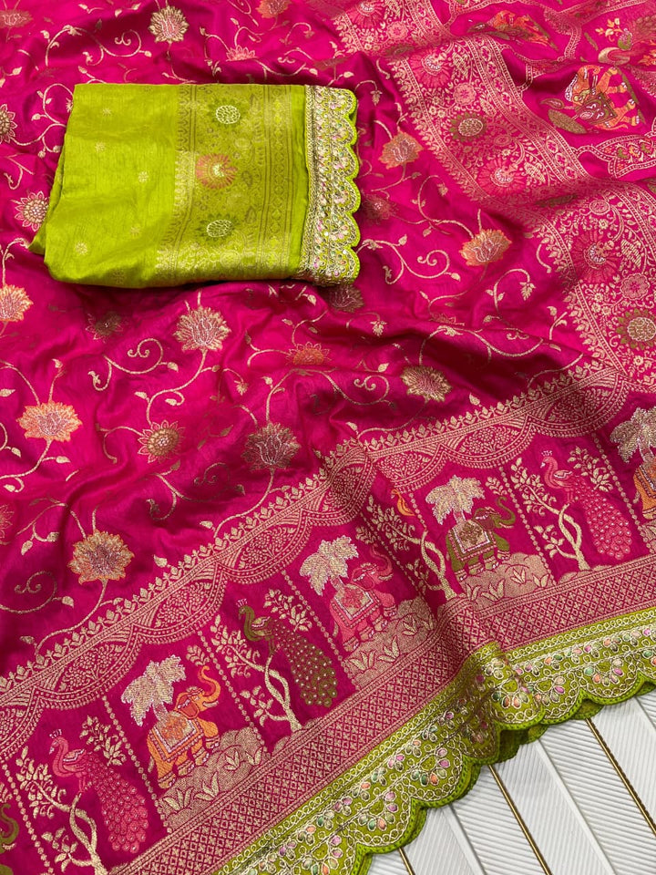 Rosetta Radiance Dola Silk Saree