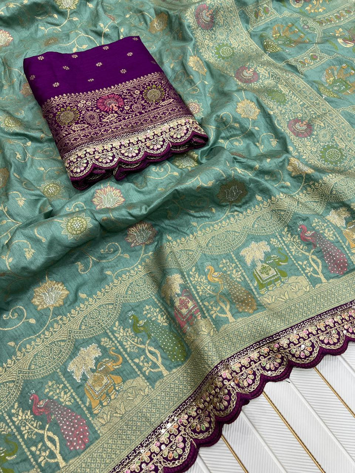 Rosetta Radiance Dola Silk Saree