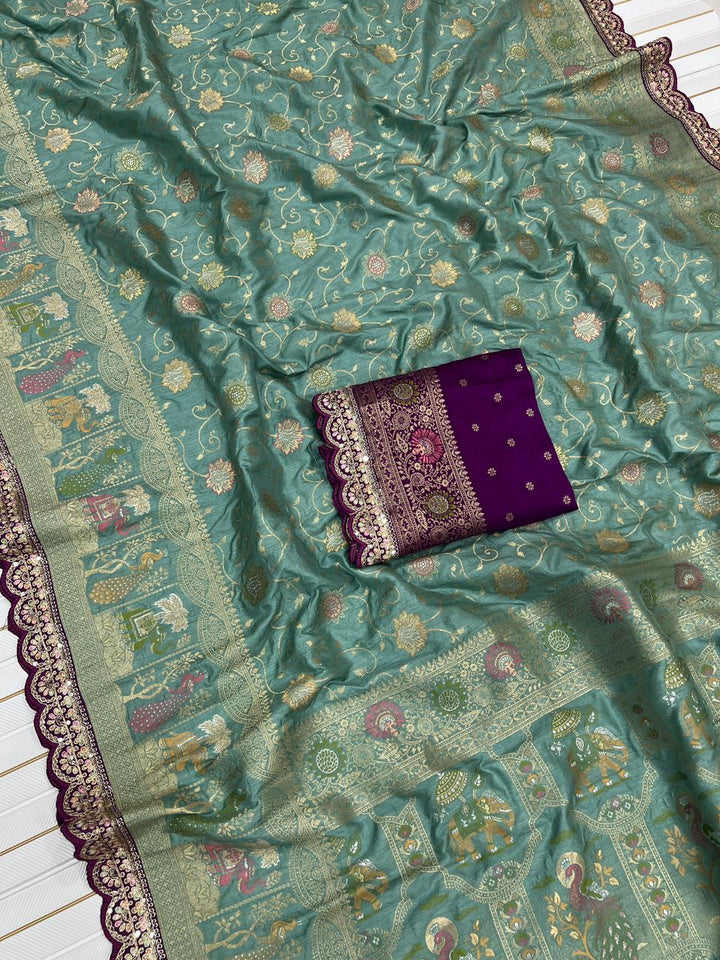 Rosetta Radiance Dola Silk Saree