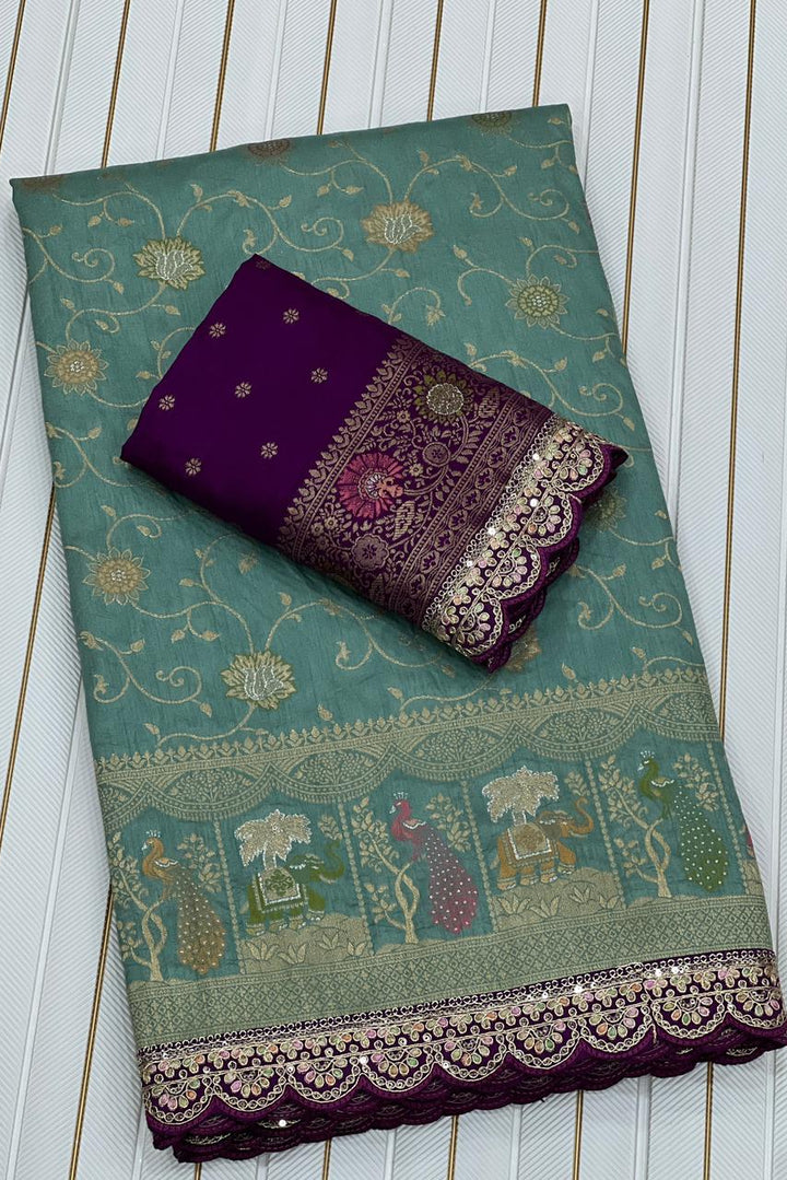 Rosetta Radiance Dola Silk Saree