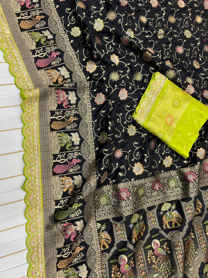 Rosetta Radiance Dola Silk Saree