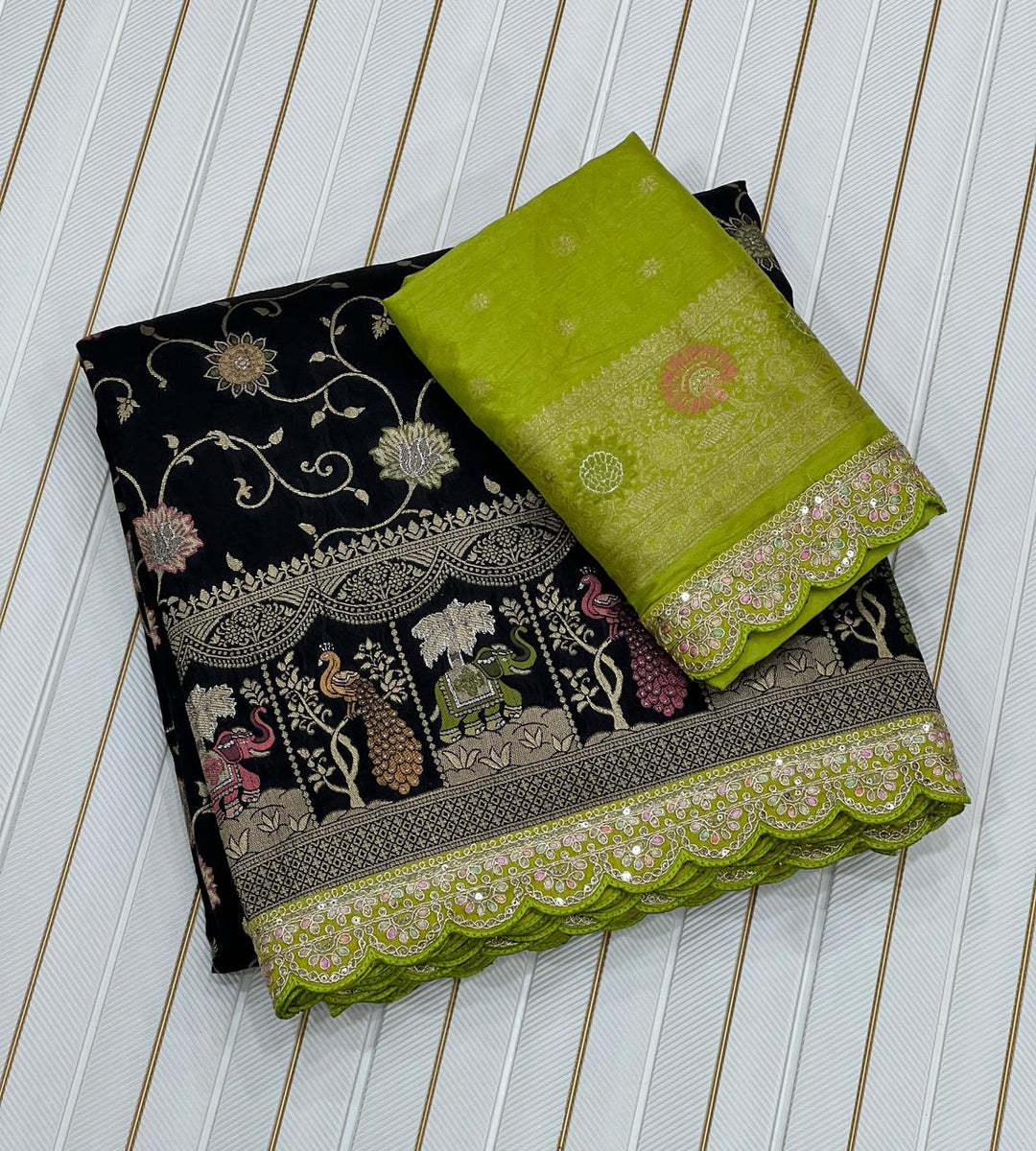 Rosetta Radiance Dola Silk Saree