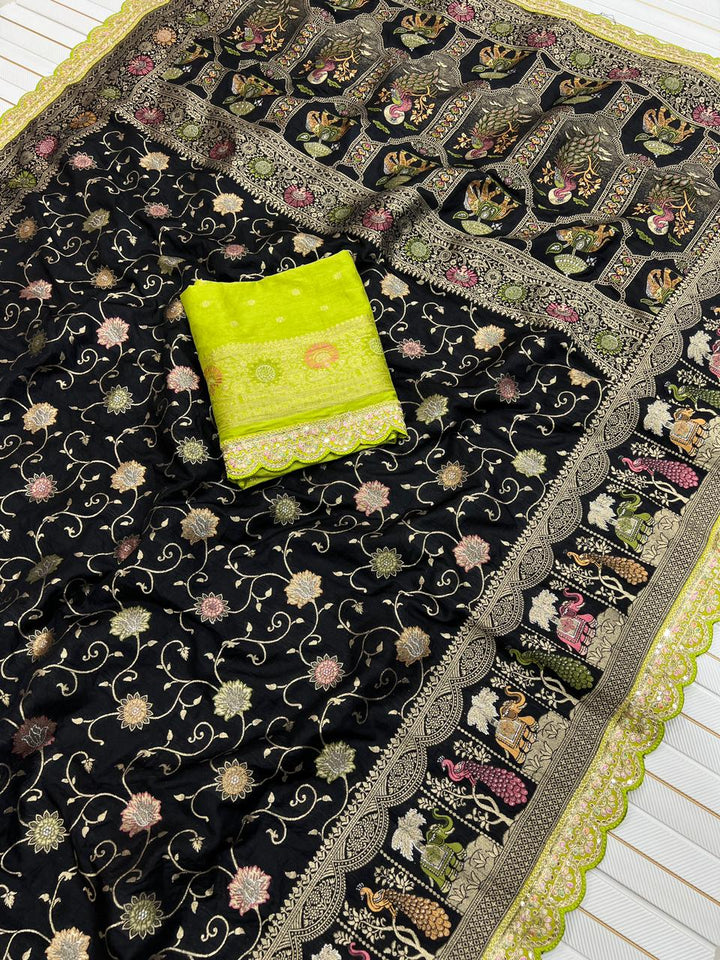 Rosetta Radiance Dola Silk Saree