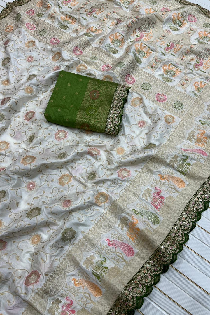 Rosetta Radiance Dola Silk Saree