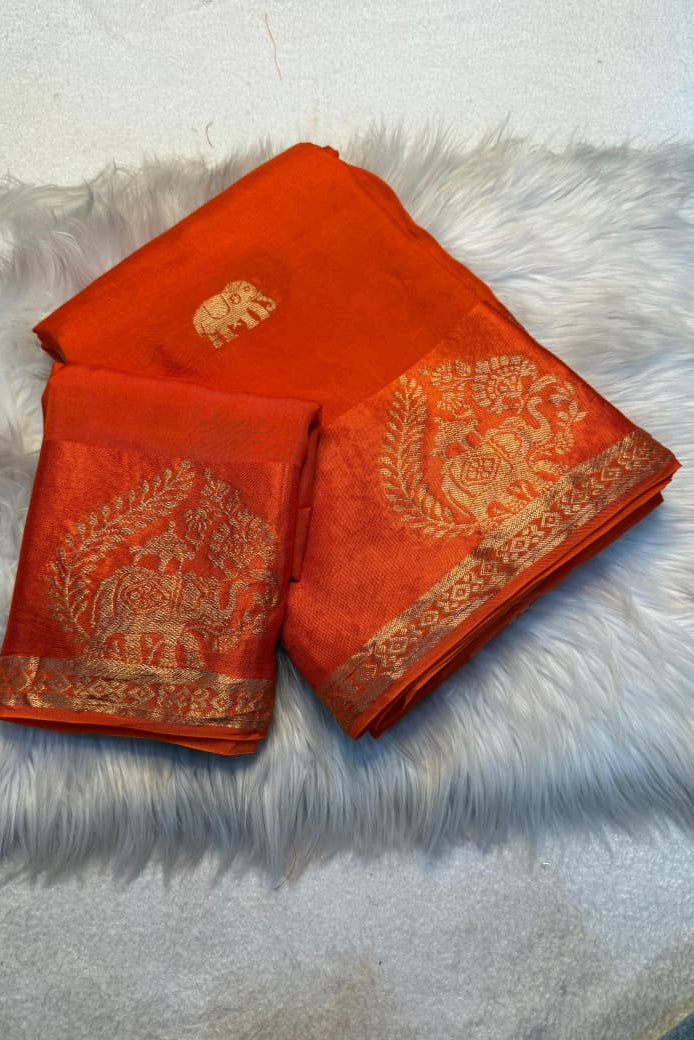 SoulKatha Fancy Satin Khaddi Silk