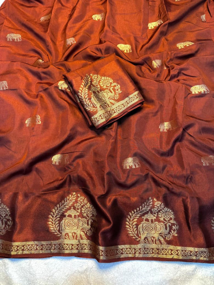 SoulKatha Fancy Satin Khaddi Silk