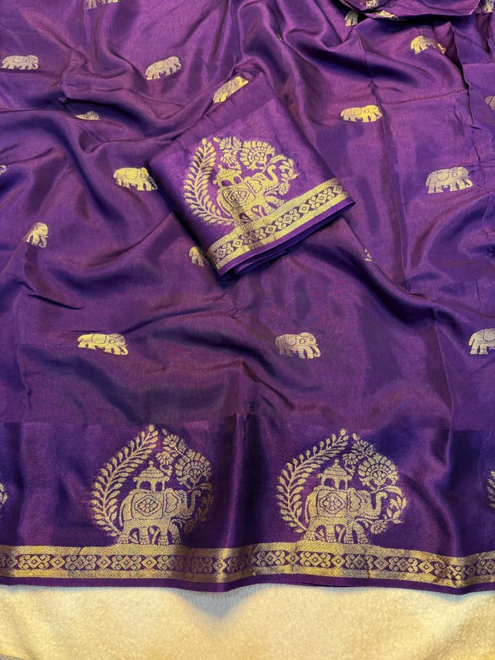 SoulKatha Fancy Satin Khaddi Silk