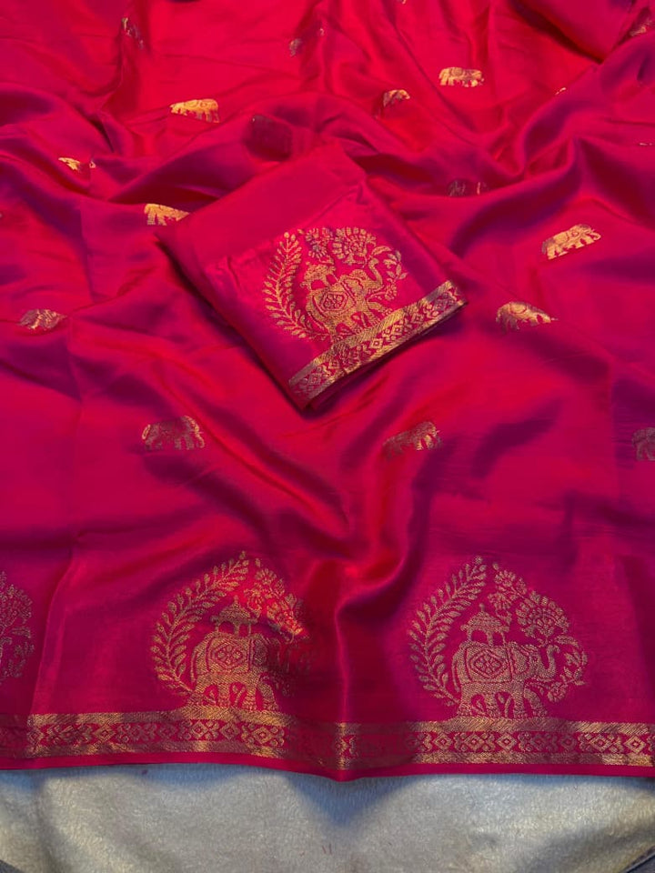 SoulKatha Fancy Satin Khaddi Silk