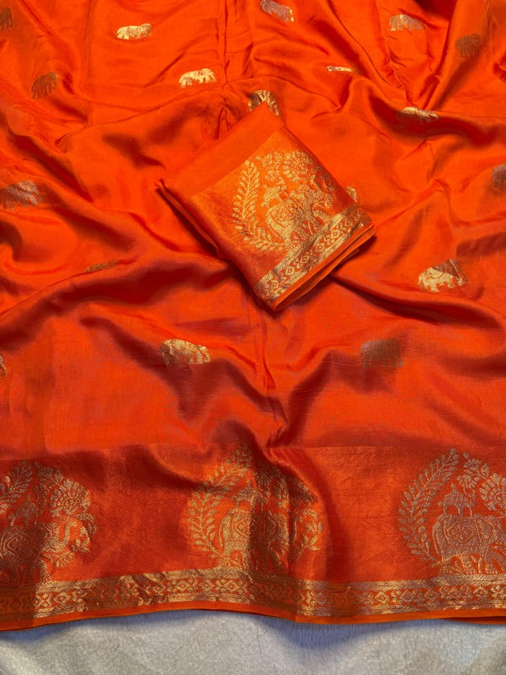 SoulKatha Fancy Satin Khaddi Silk