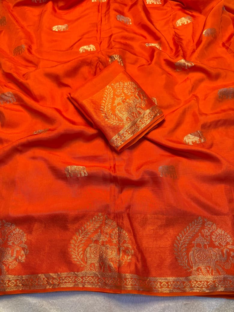 SoulKatha Fancy Satin Khaddi Silk