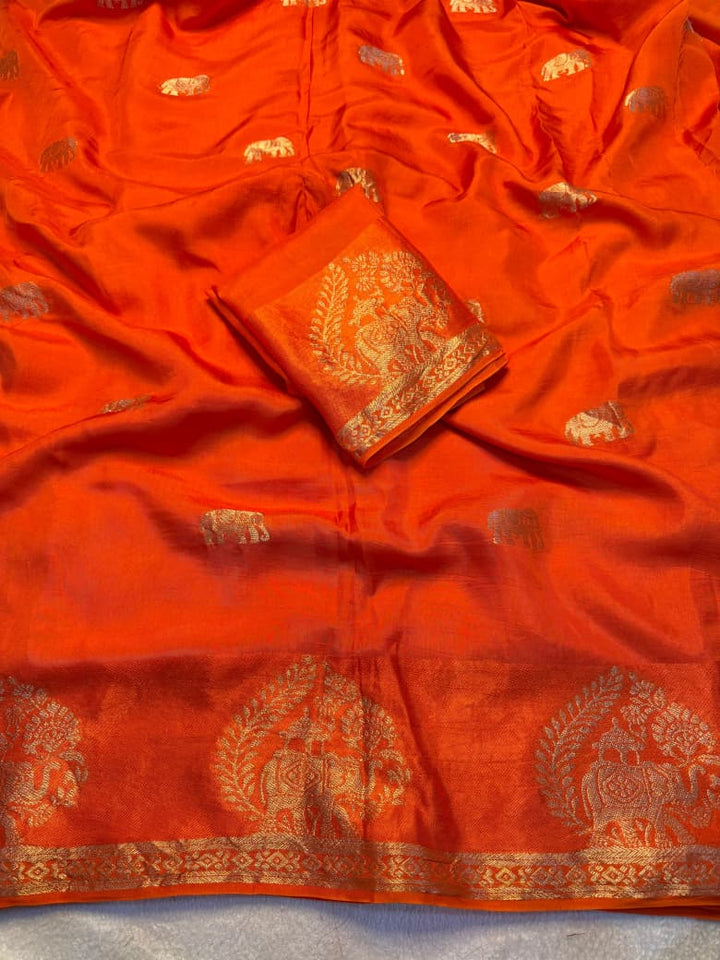 SoulKatha Fancy Satin Khaddi Silk