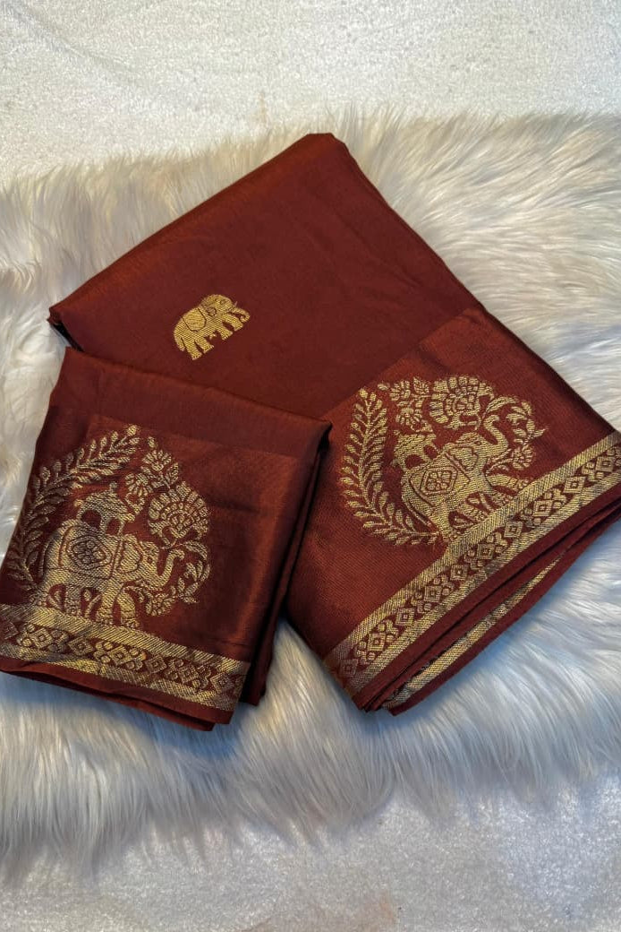 SoulKatha Fancy Satin Khaddi Silk