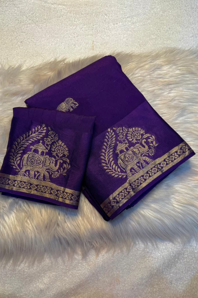 SoulKatha Fancy Satin Khaddi Silk