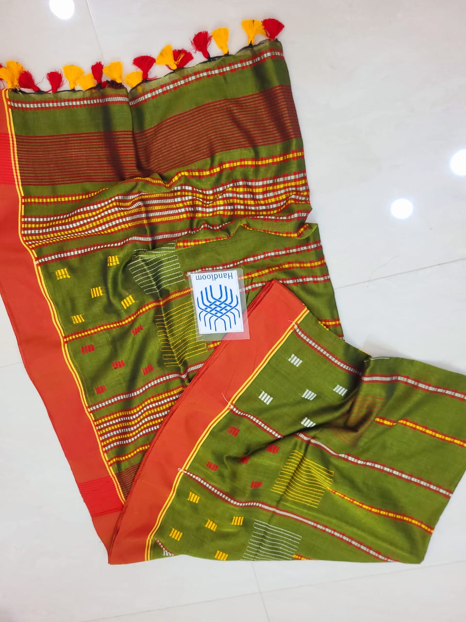 HridayKomol Mercerised Cotton Saree