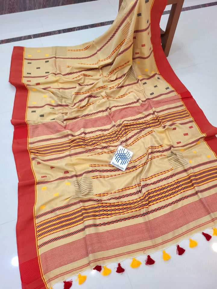 HridayKomol Mercerised Cotton Saree