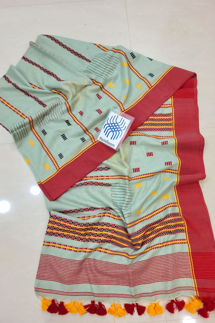 HridayKomol Mercerised Cotton Saree