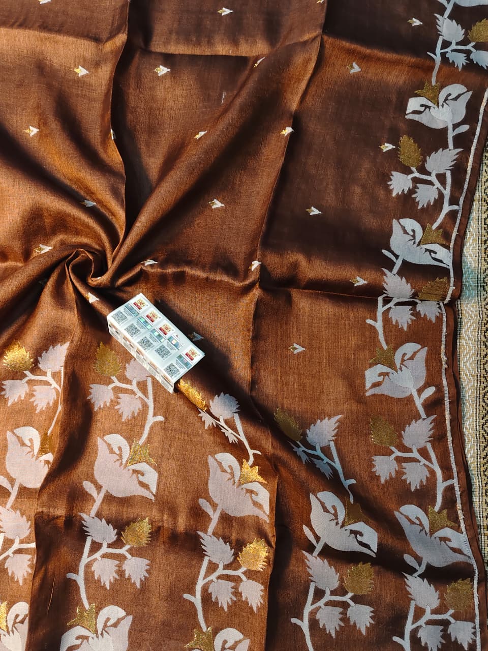 PremGeet Gachi Tussar Jamdani Saree