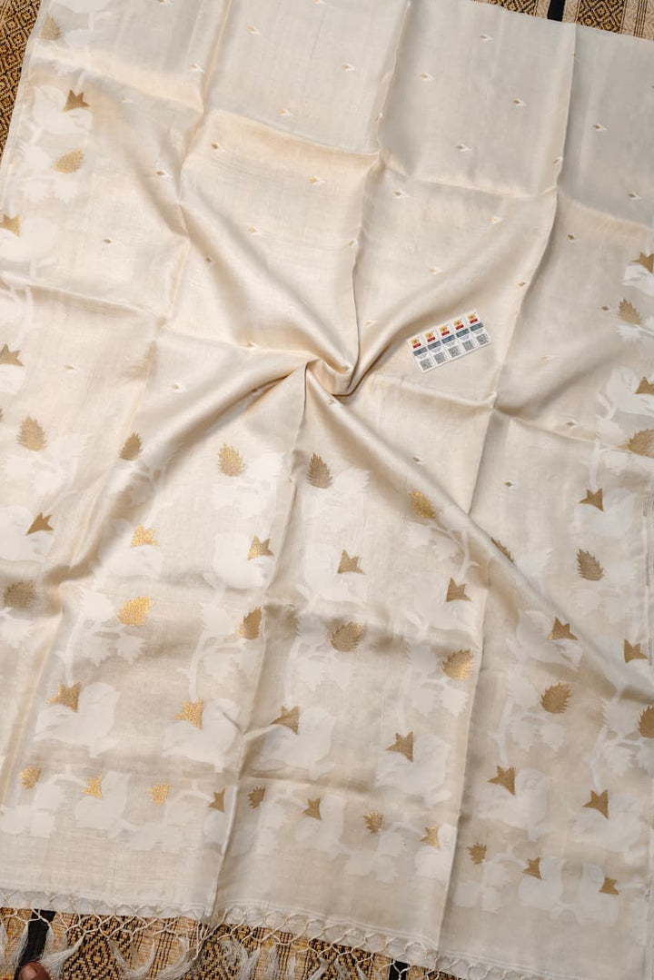 PremGeet Gachi Tussar Jamdani Saree