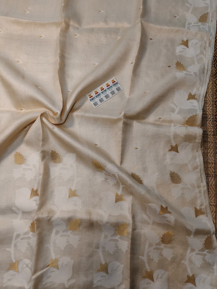 PremGeet Gachi Tussar Jamdani Saree