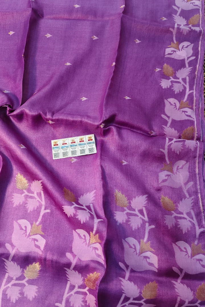 PremGeet Gachi Tussar Jamdani Saree