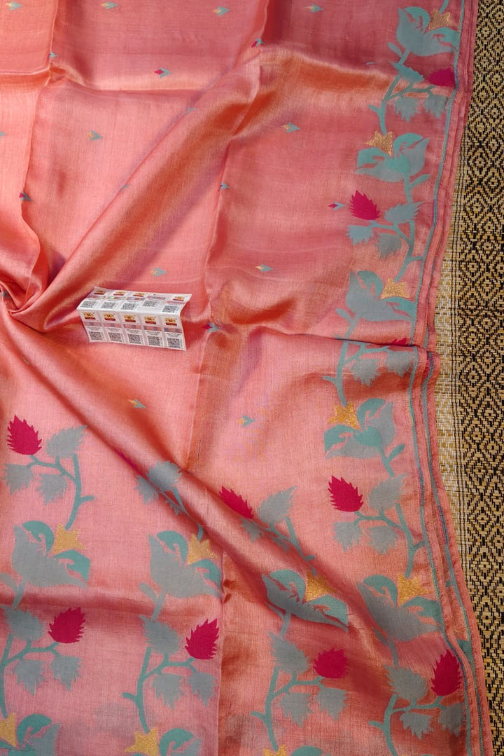 PremGeet Gachi Tussar Jamdani Saree