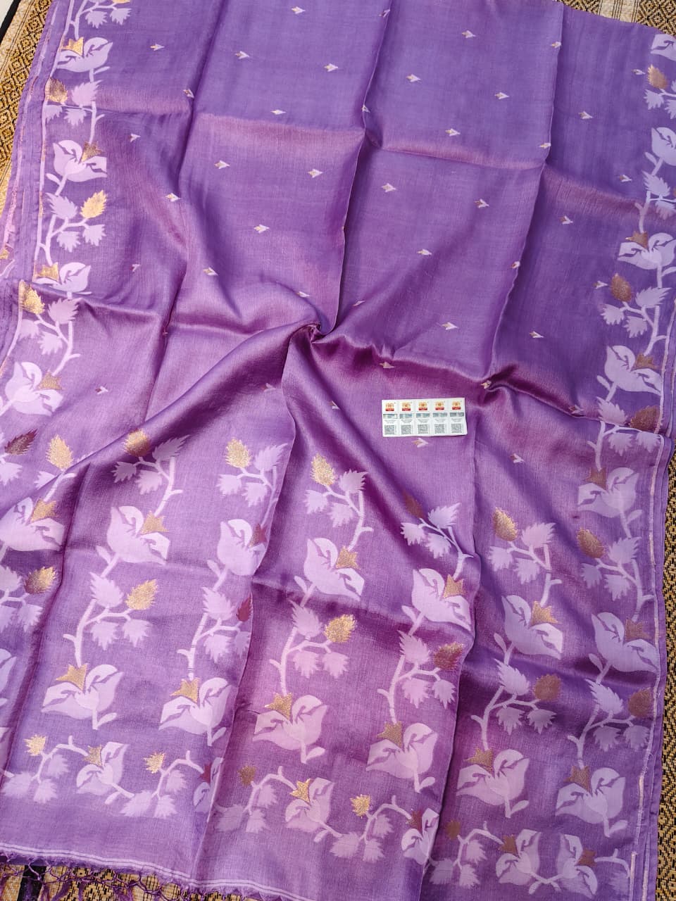 PremGeet Gachi Tussar Jamdani Saree