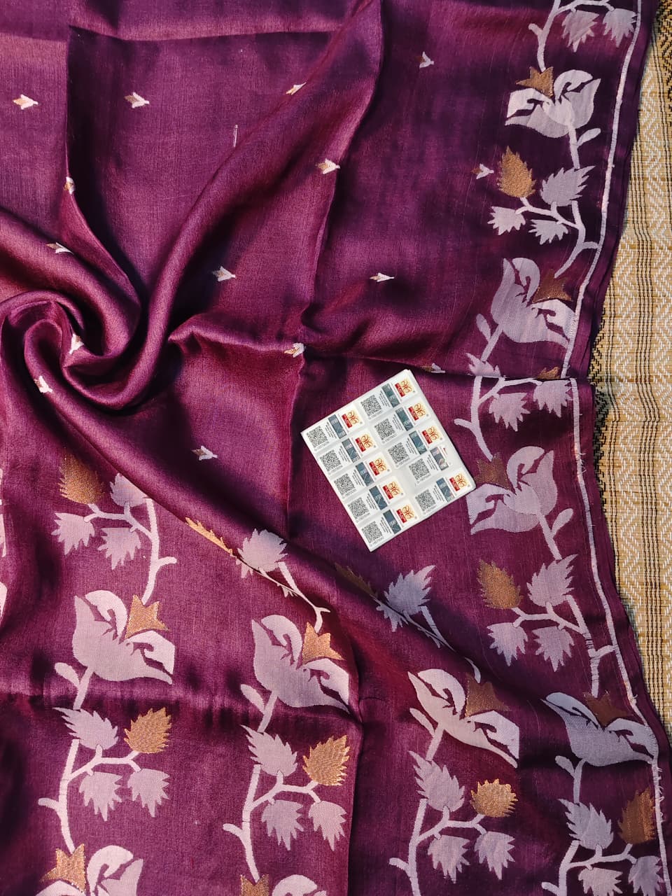 PremGeet Gachi Tussar Jamdani Saree