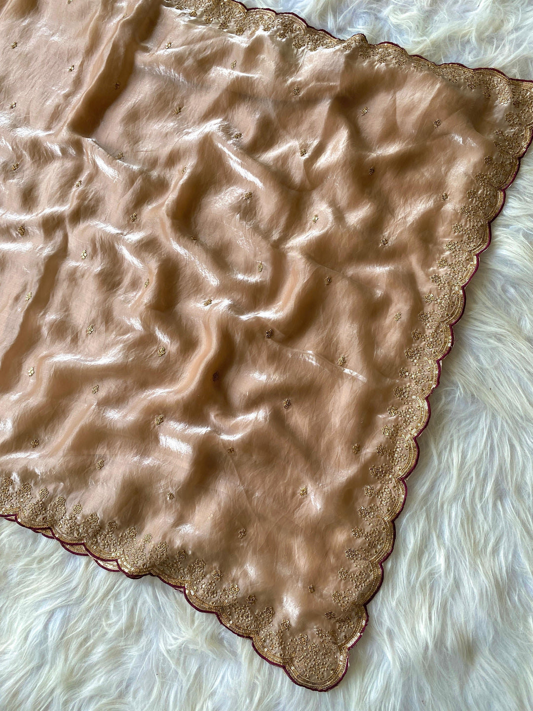 Roselle Charm Fancy Silk Saree